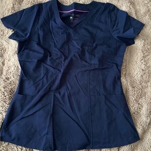 Women's Navy Blue scrub Top